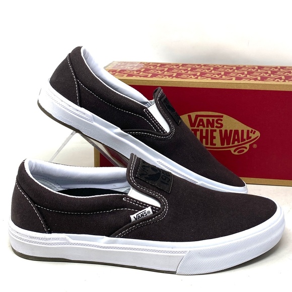 VANS BMX Slip On Shoe x Dakota Roche Women Size Casual Canvas Brown VN0005V1NWH - Picture 1 of 12